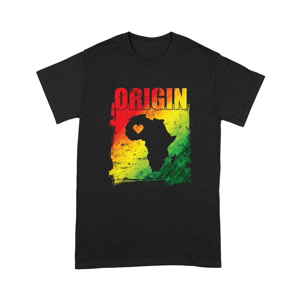 Origin Map Africa Heart Continent Africa Comfort T-shirt