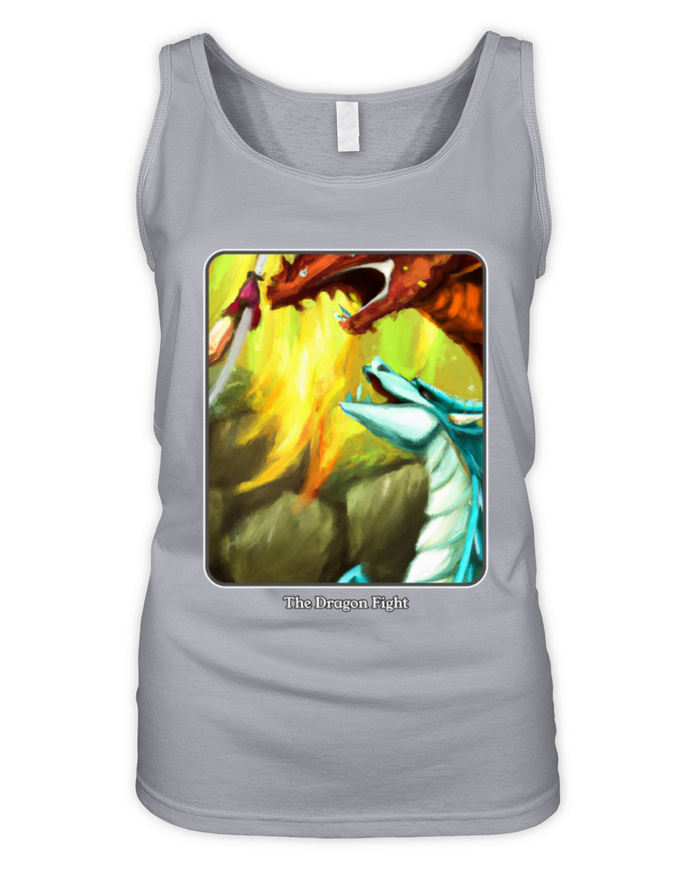 Dragon Fury Night Battle Organic Women's Tank Top