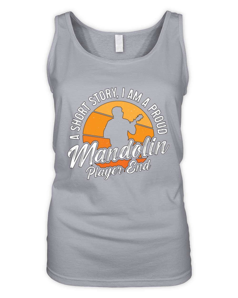 Mandolin Player A Short Story I Am Bluegrass Music Organic Women's Tank Top