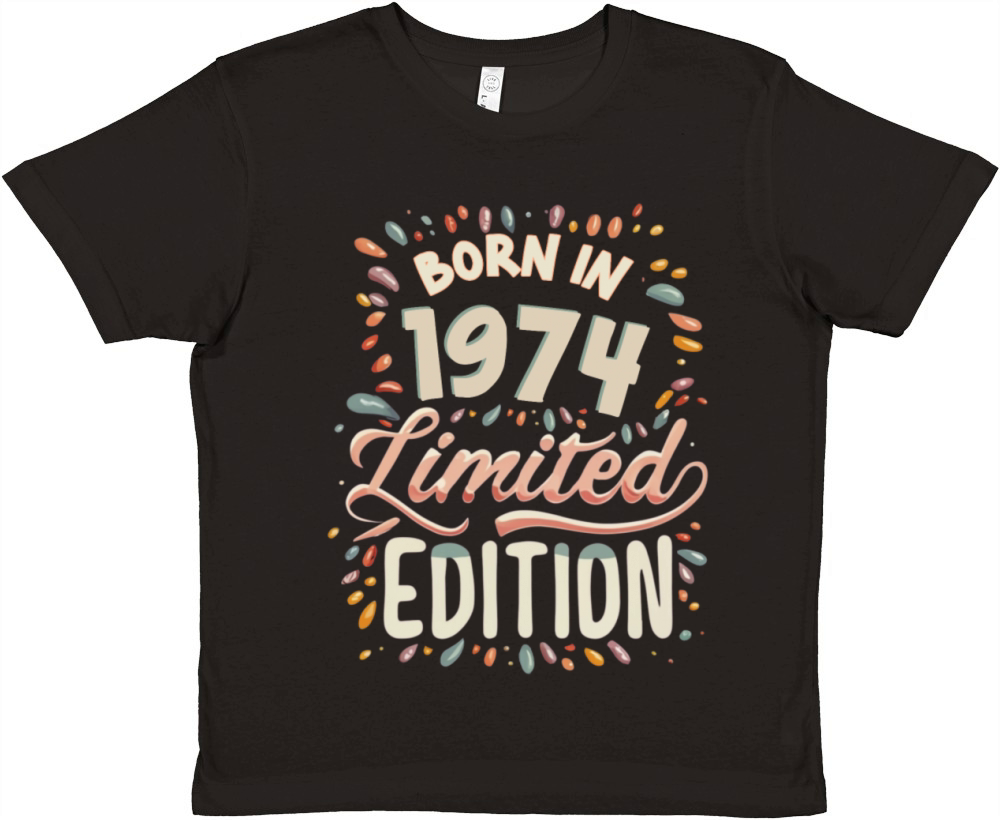 Vintage 1974 Limited Premium Kids Crewneck T-shirt