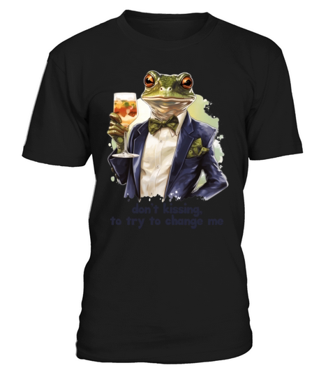 Cool Frog in a Dinner Jacket with a Drink Quote T-Shirt Unisex
