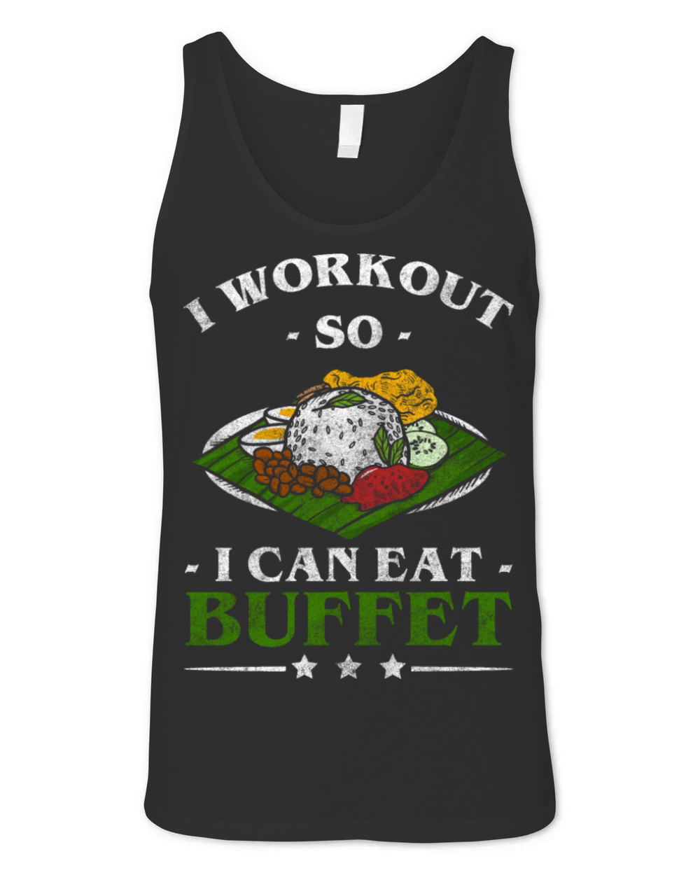 Buffet Delicious Hotel Glutton Unisex Jersey Tank