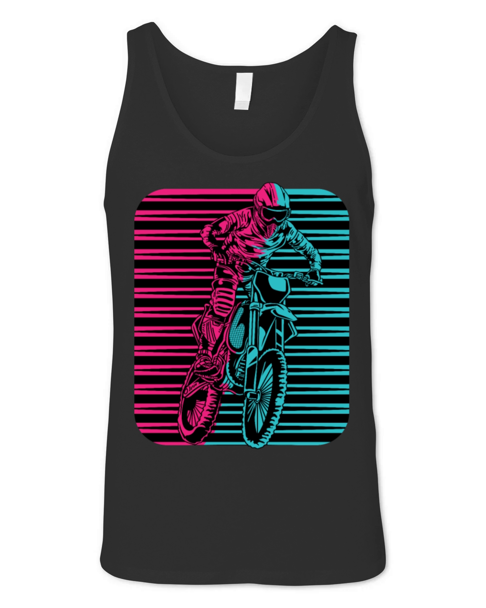 Motorcross Sunset Motorcyclist Gift Unisex Jersey Tank