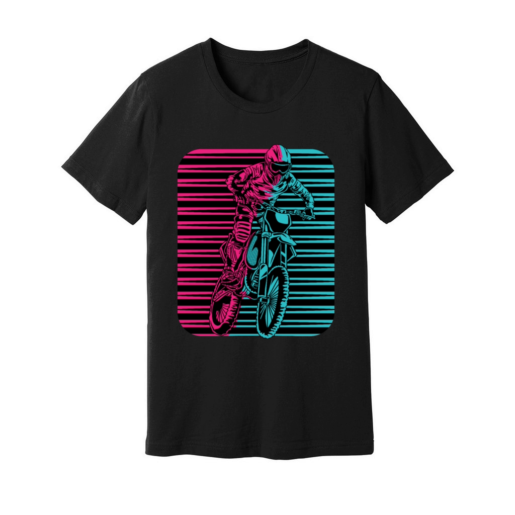 Motorcross Sunset Motorcyclist Gift Unisex Jersey Tee