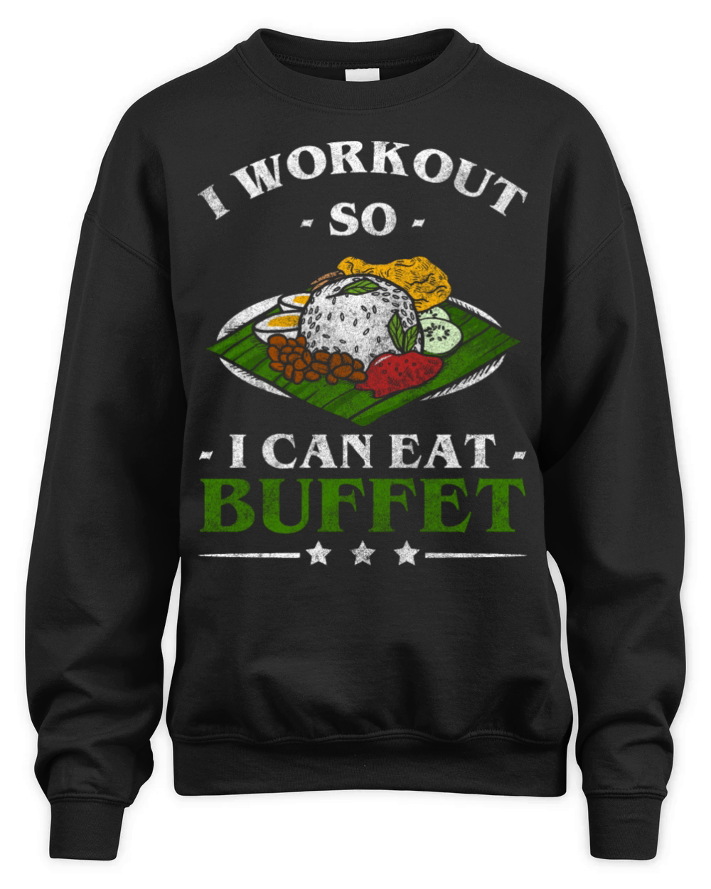 Buffet Delicious Hotel Glutton Unisex Premium Crewneck Sweatshirt