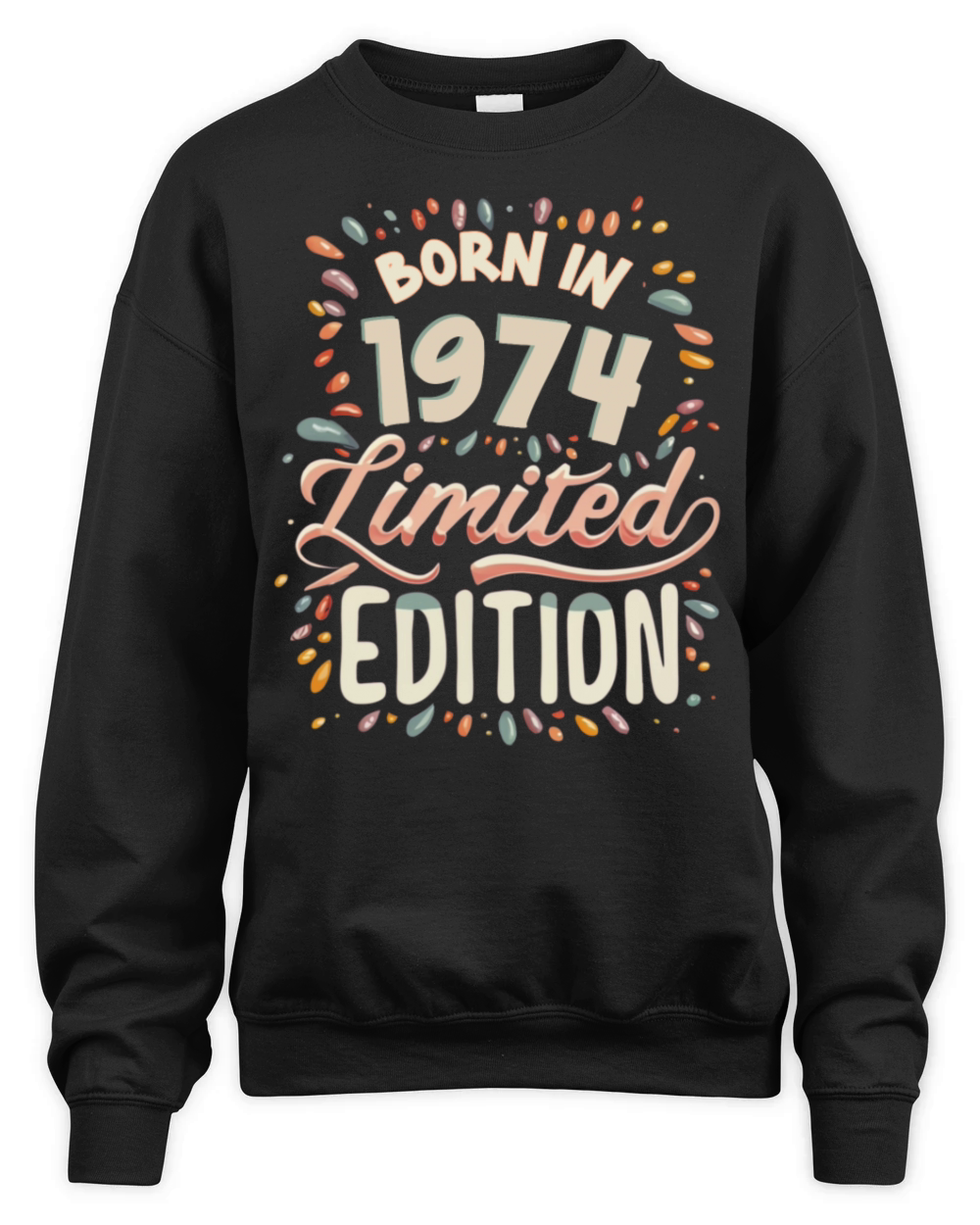 Vintage 1974 Limited Unisex Premium Crewneck Sweatshirt