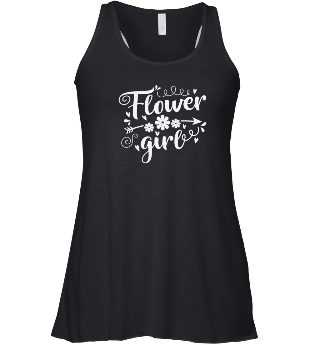Flower Girl wedding Child Scatter Basket Women's Flowy Tank Top