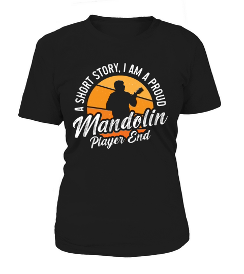 Mandolin Player A Short Story I Am Bluegrass Music Women's T-Shirt