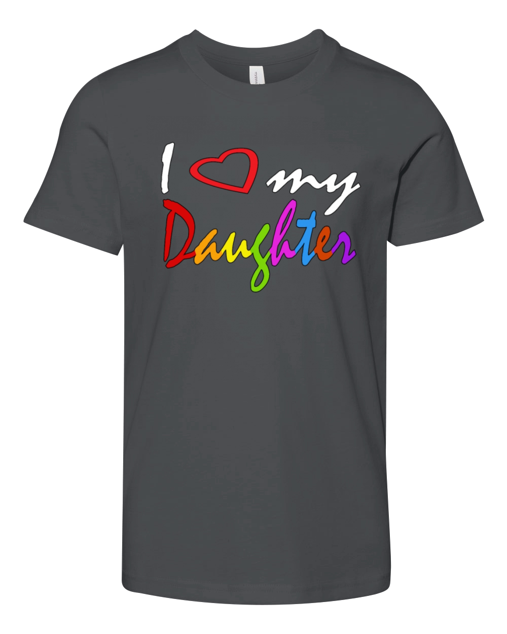 I Love My Daughter Funny Shirt Youth Unisex Jersey Tee