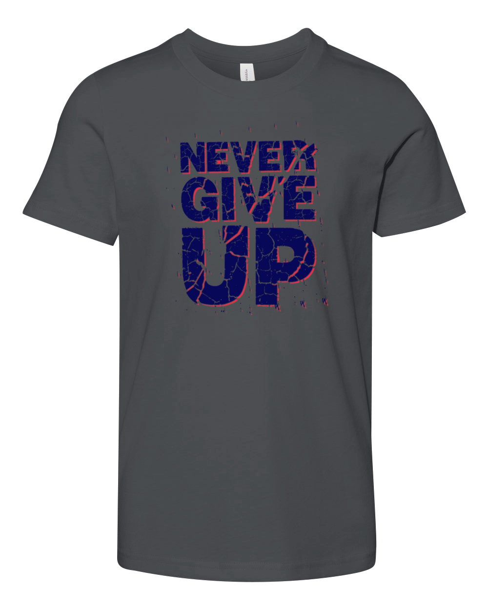 Pngtree never give up quote design 6022221 Youth Unisex Jersey Tee