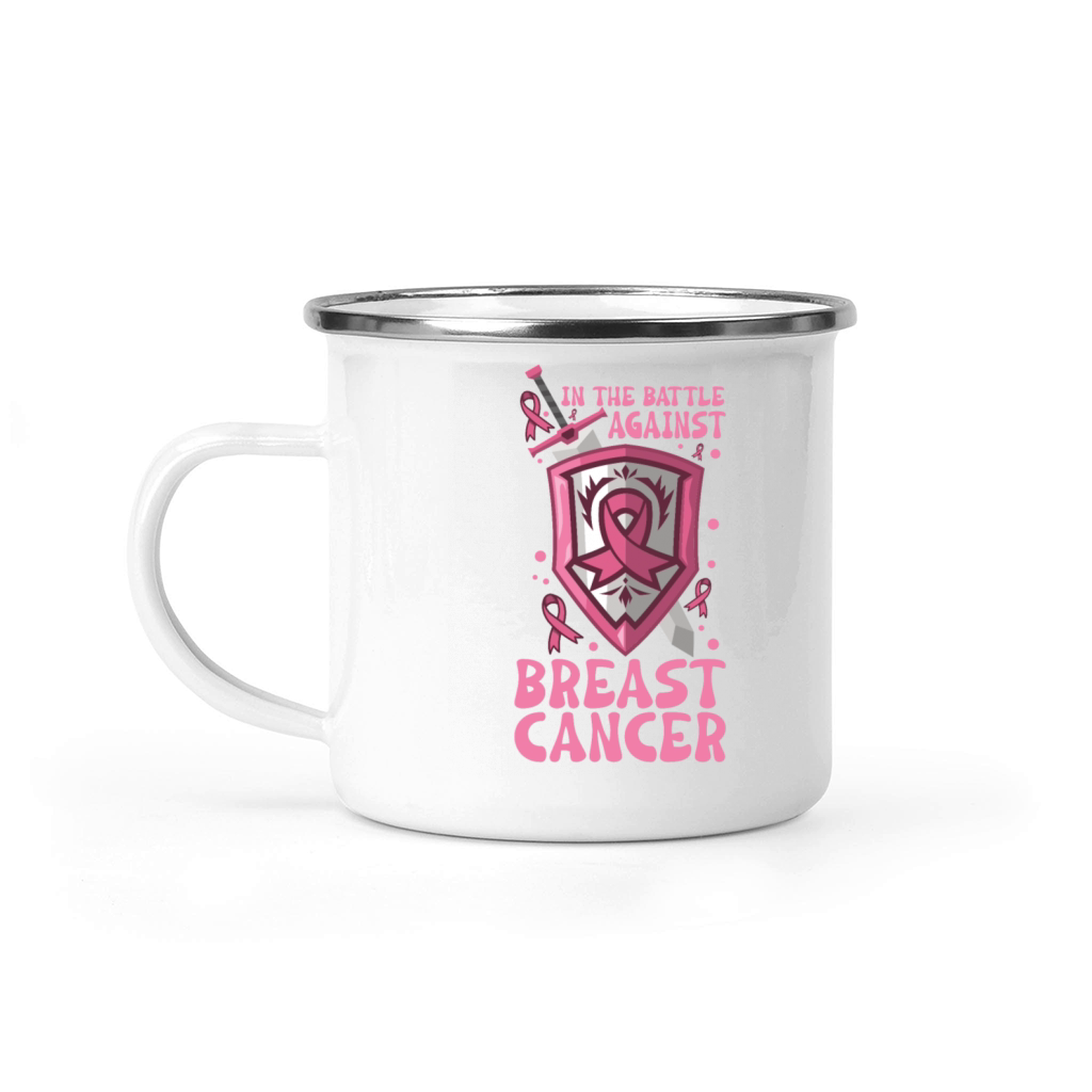 Breast cancer Awareness Support Survivors Pink Camping Mug