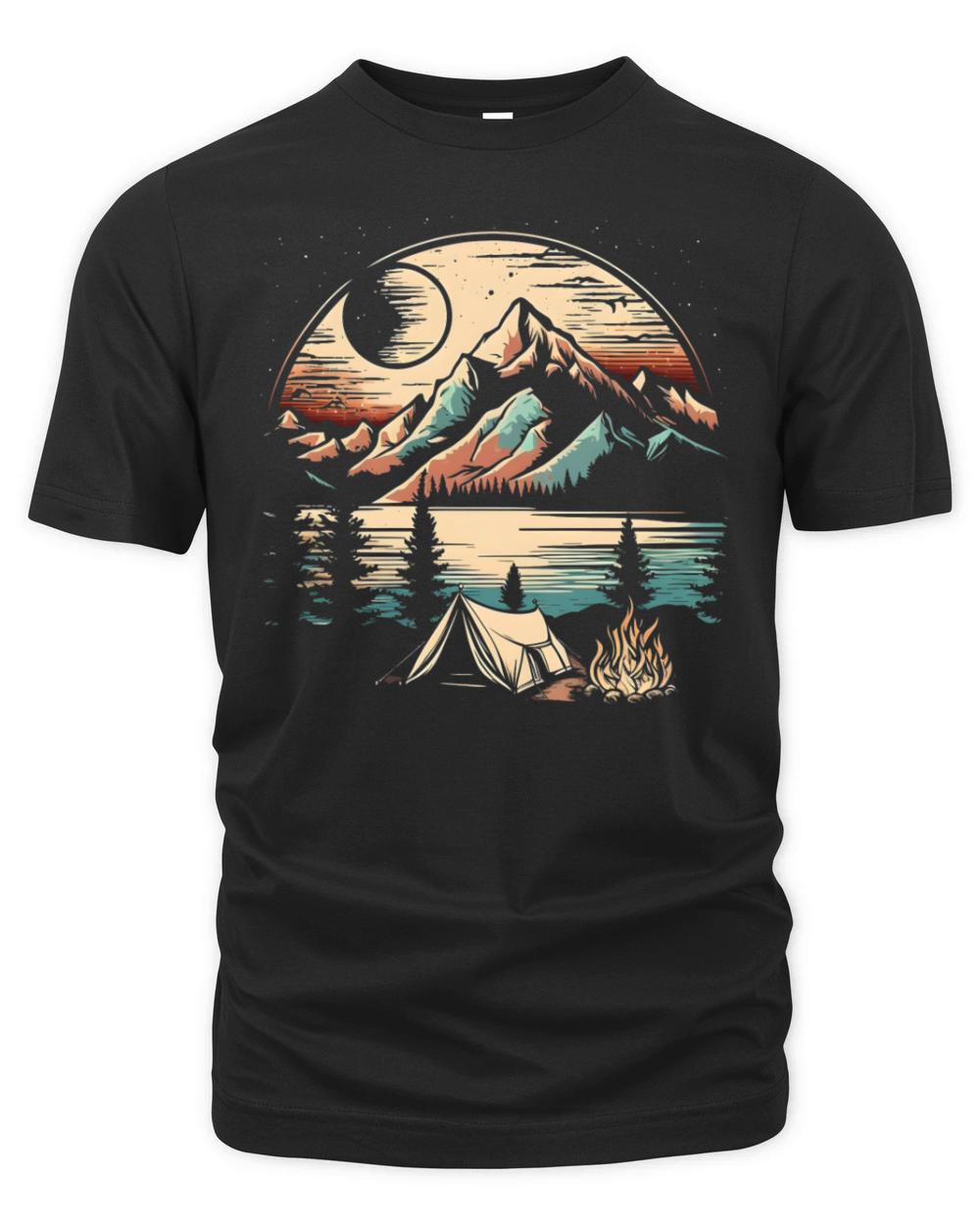 Retro Wild Night Organic Unisex T-shirt