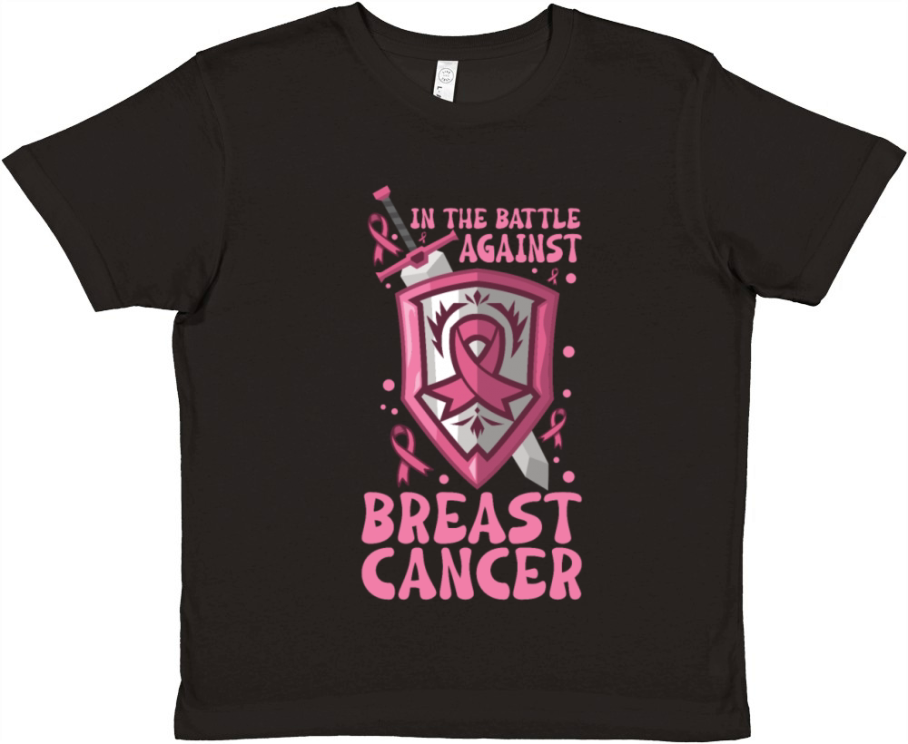 Breast cancer Awareness Support Survivors Pink Premium Kids Crewneck T-shirt