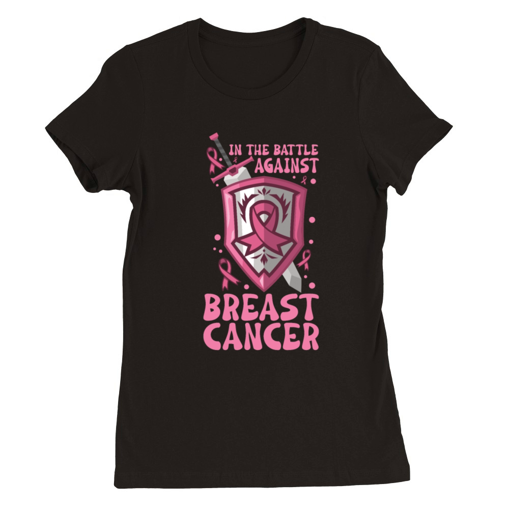 Breast cancer Awareness Support Survivors Pink Premium Womens Crewneck T-shirt