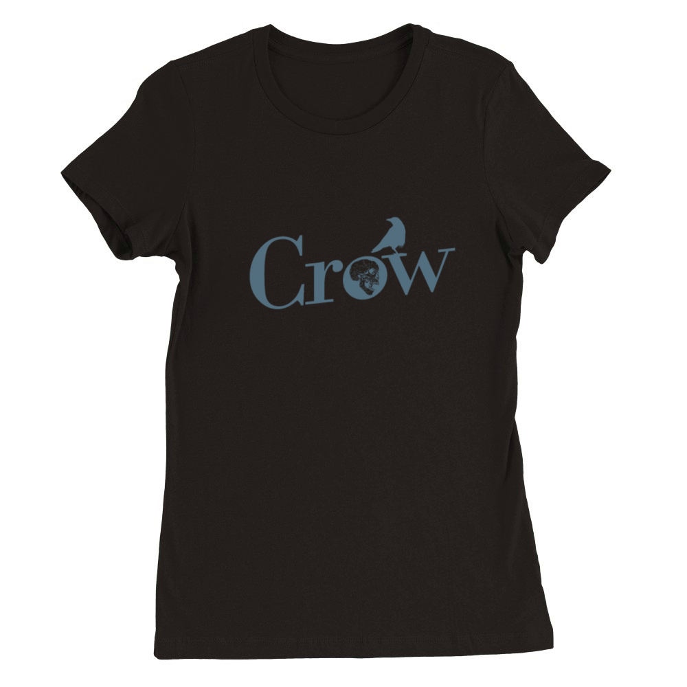 Crow Animal Bird Environment and Nature Premium Womens Crewneck T-shirt