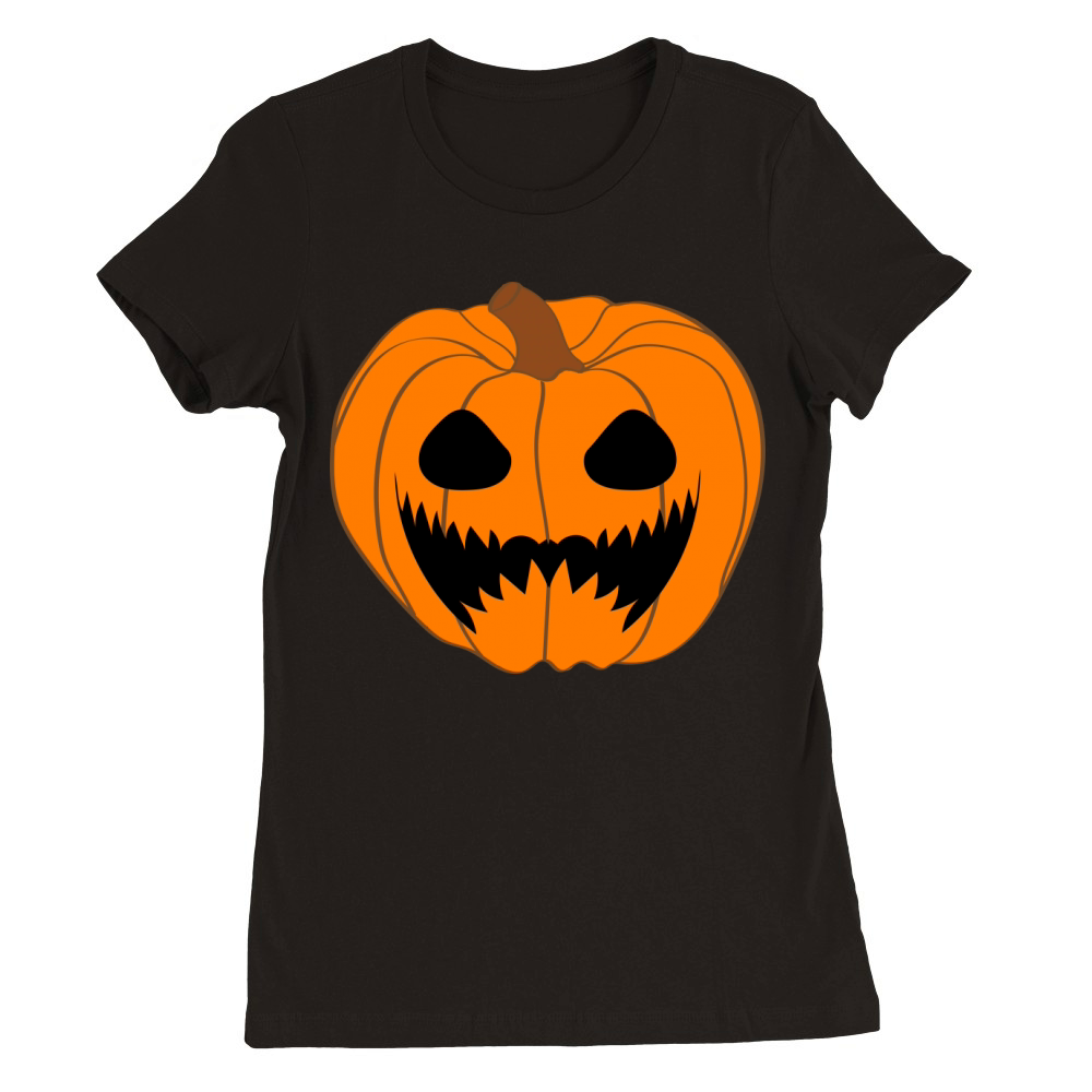 Halloween pumpkins (19) Premium Womens Crewneck T-shirt