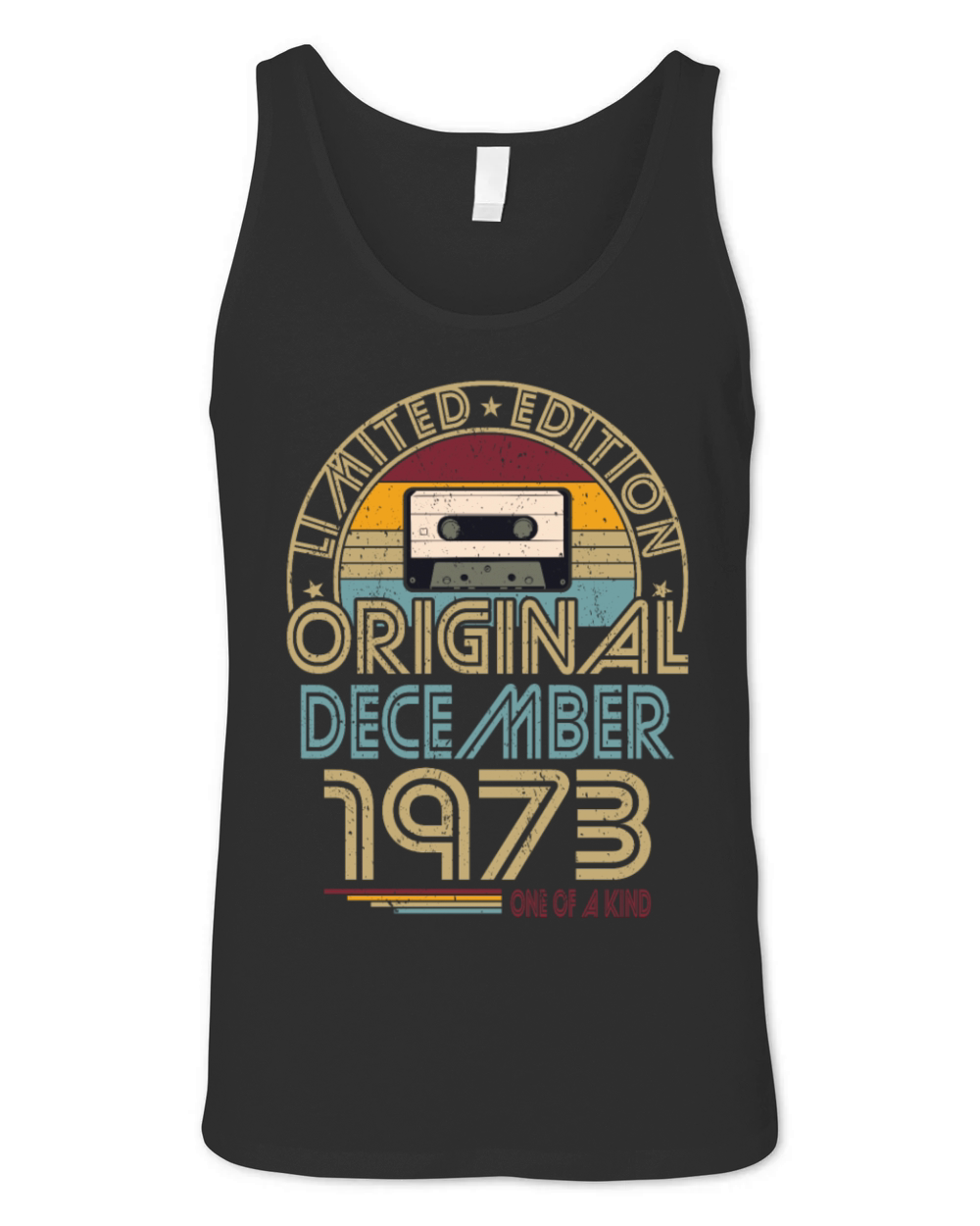 50th birthday december 1973 original 1973 Unisex Jersey Tank