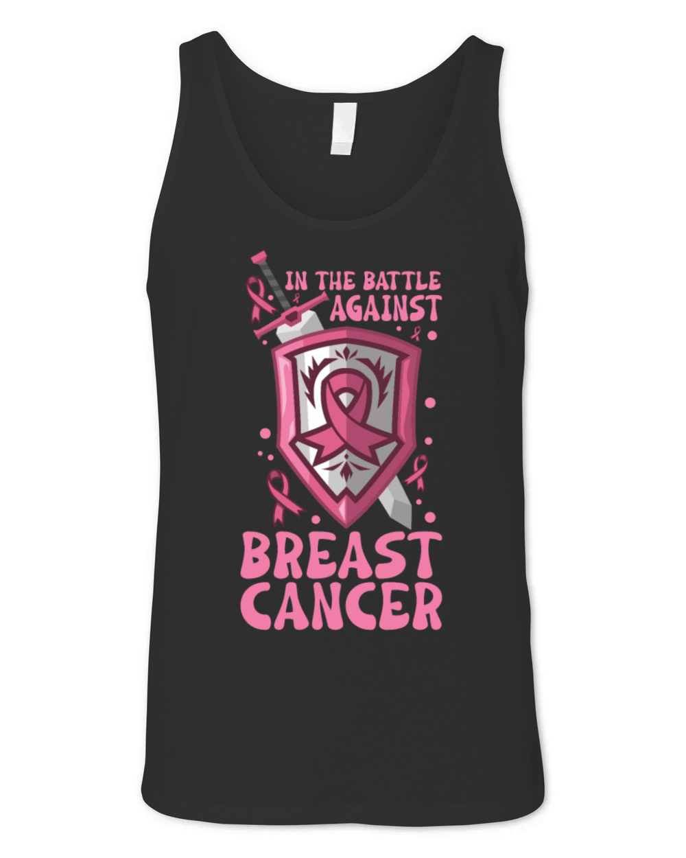 Breast cancer Awareness Support Survivors Pink Unisex Jersey Tank