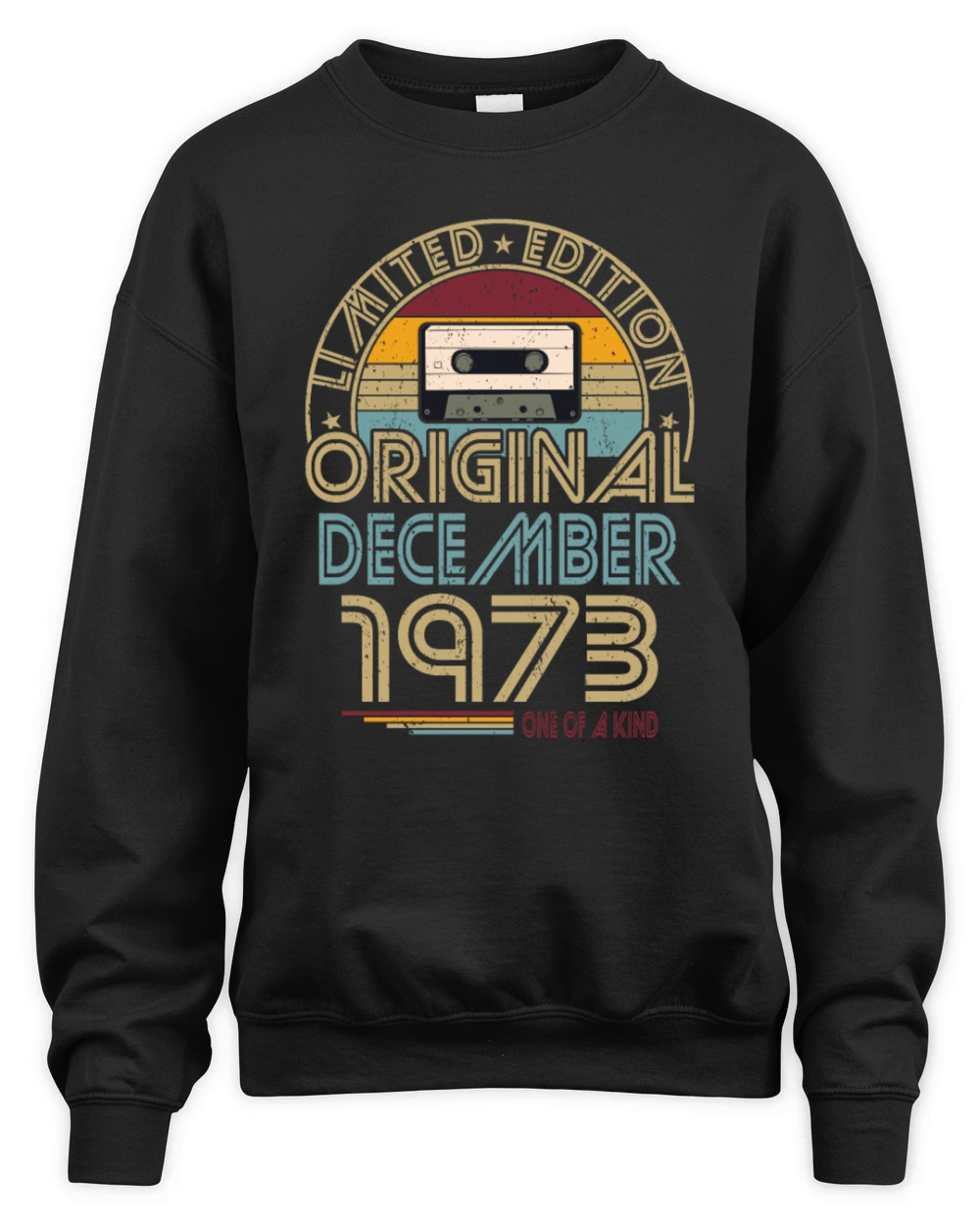 50th birthday december 1973 original 1973 Unisex Premium Crewneck Sweatshirt