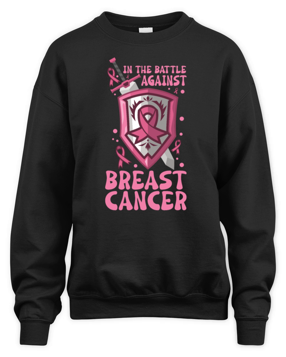 Breast cancer Awareness Support Survivors Pink Unisex Premium Crewneck Sweatshirt