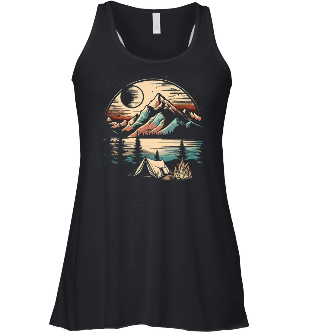 Retro Wild Night Women's Flowy Tank Top