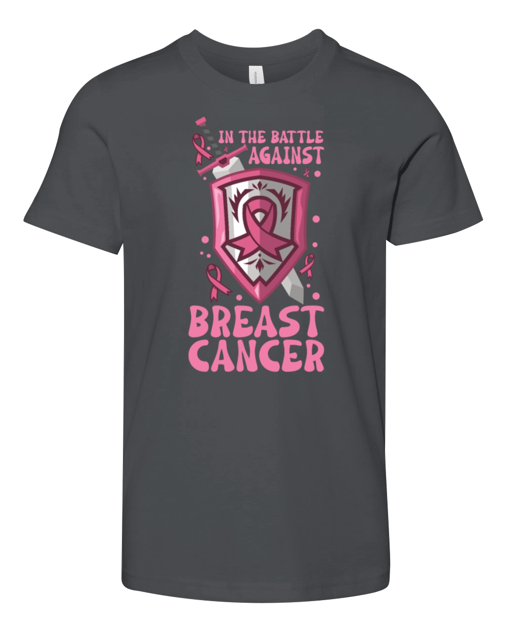 Breast cancer Awareness Support Survivors Pink Youth Unisex Jersey Tee