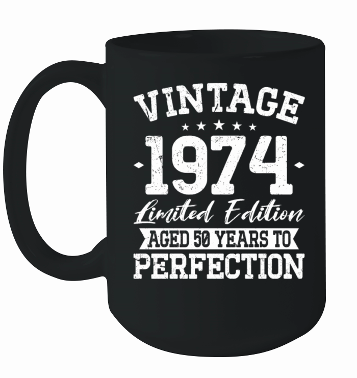 50th birthday vintage 1974 born in 1974 Ceramic Mug