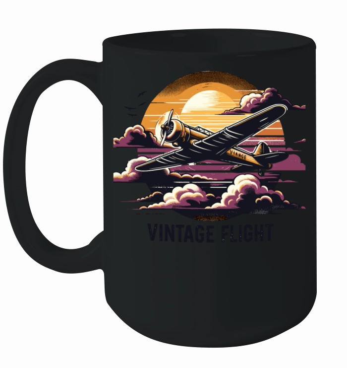 Classic Vintage Flight Nostalgia Ceramic Mug
