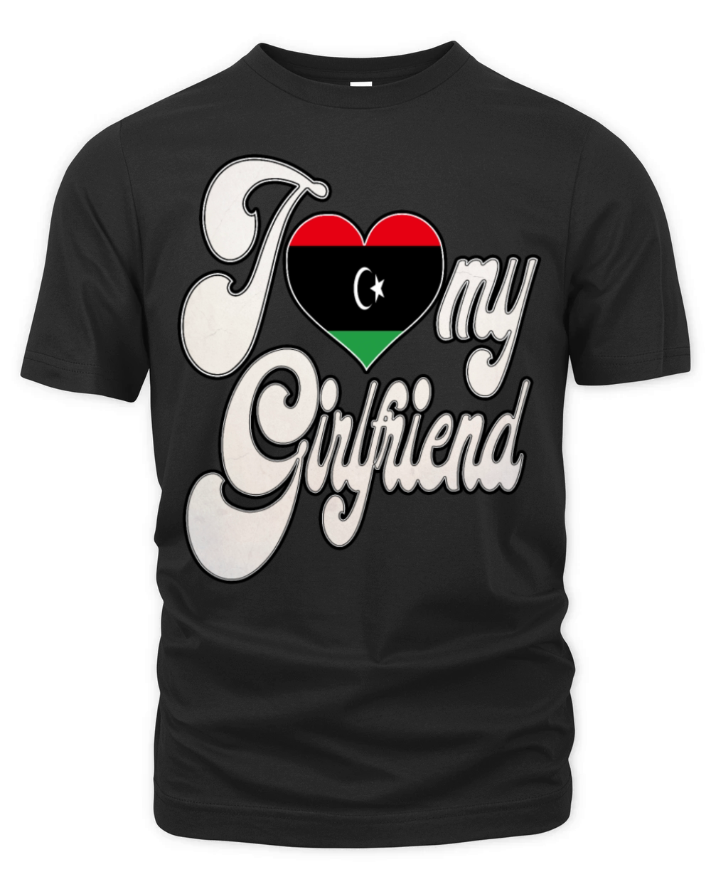 LibyaI Love My Libyan Girlfriend Organic Unisex T-shirt