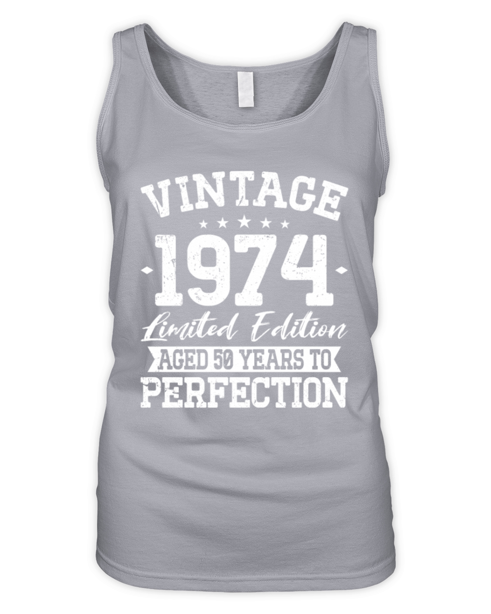 50th birthday vintage 1974 born in 1974 Organic Women's Tank Top