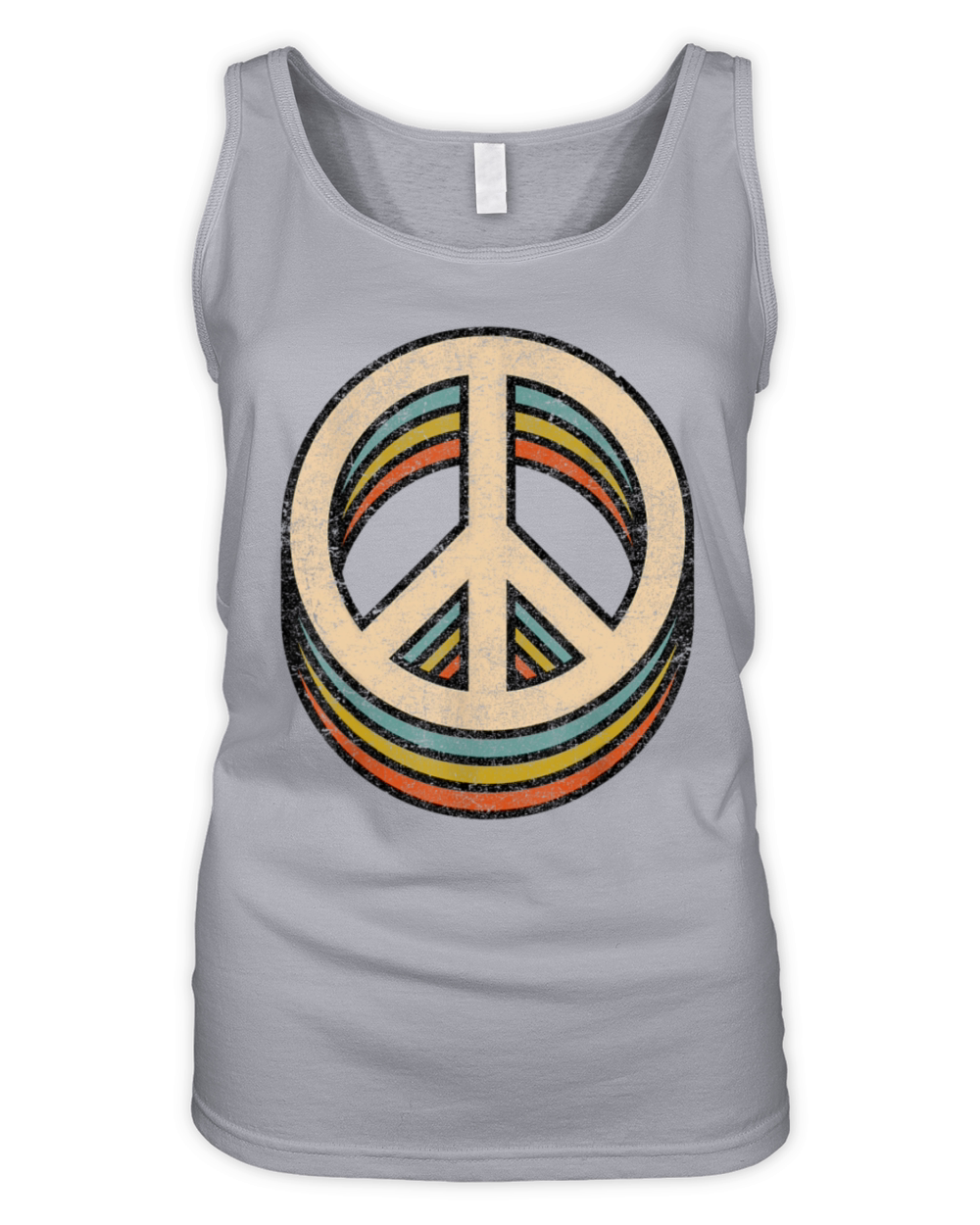 Peace Sign Cool Vintage 60s 70s 80s Women Men Organic Women's Tank Top