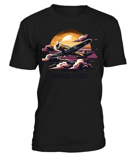 Classic Vintage Flight Nostalgia T Shirt Unisex Designed by grooney