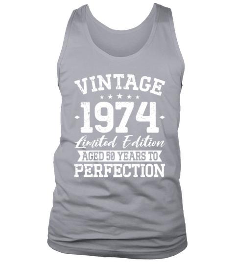 50th birthday vintage 1974 born in 1974 Tank Top Unisex