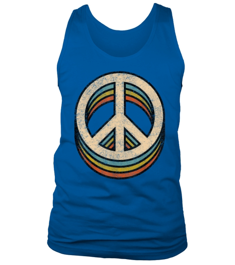 Peace Sign Cool Vintage 60s 70s 80s Women Men Tank Top Unisex
