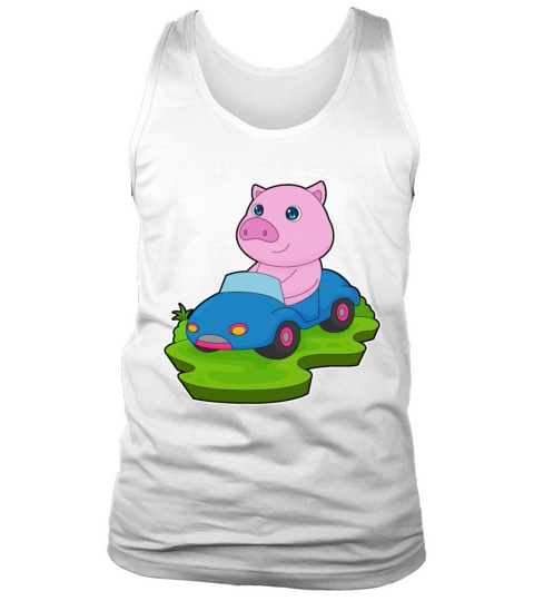Pig Car Tank Top Unisex