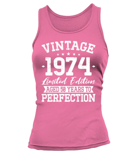 50th birthday vintage 1974 born in 1974 Tank top Woman