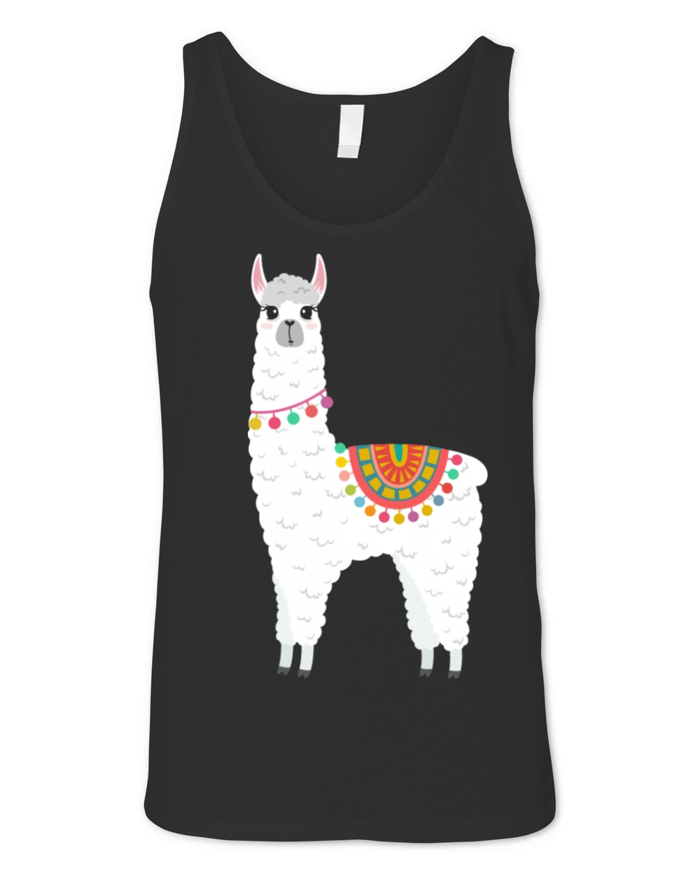 Cute Alpaca T-Shirt - Funny Animal Lover Tee Unisex Jersey Tank
