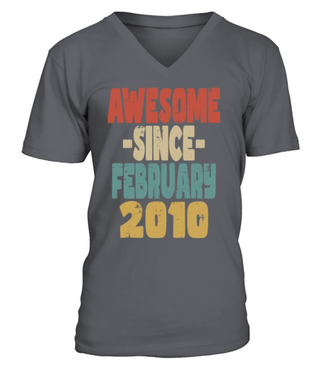 Awesome February 2010 V-Neck T-shirt