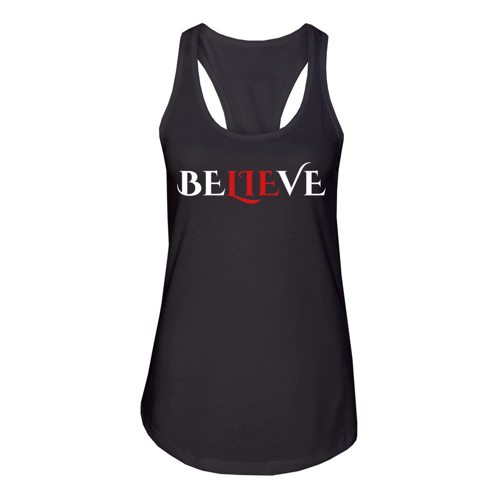 Believe 2 - Dark Women's Racerback Tank