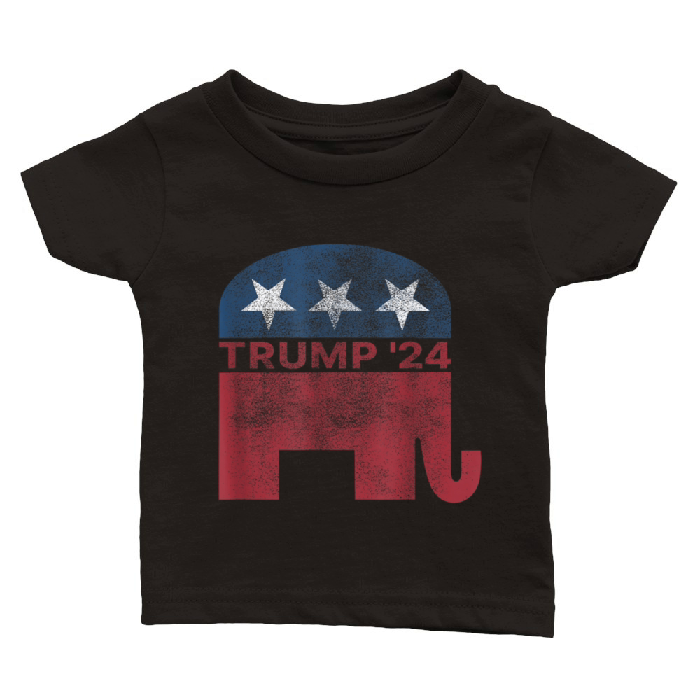 Donald For President Pro Trump Vintage Republican Classic Baby Crewneck T-shirt