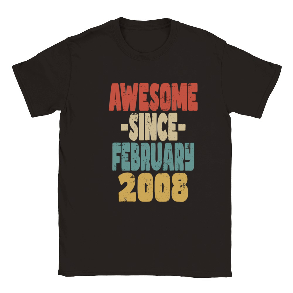Awesome February 2008 Classic Kids Crewneck T-shirt