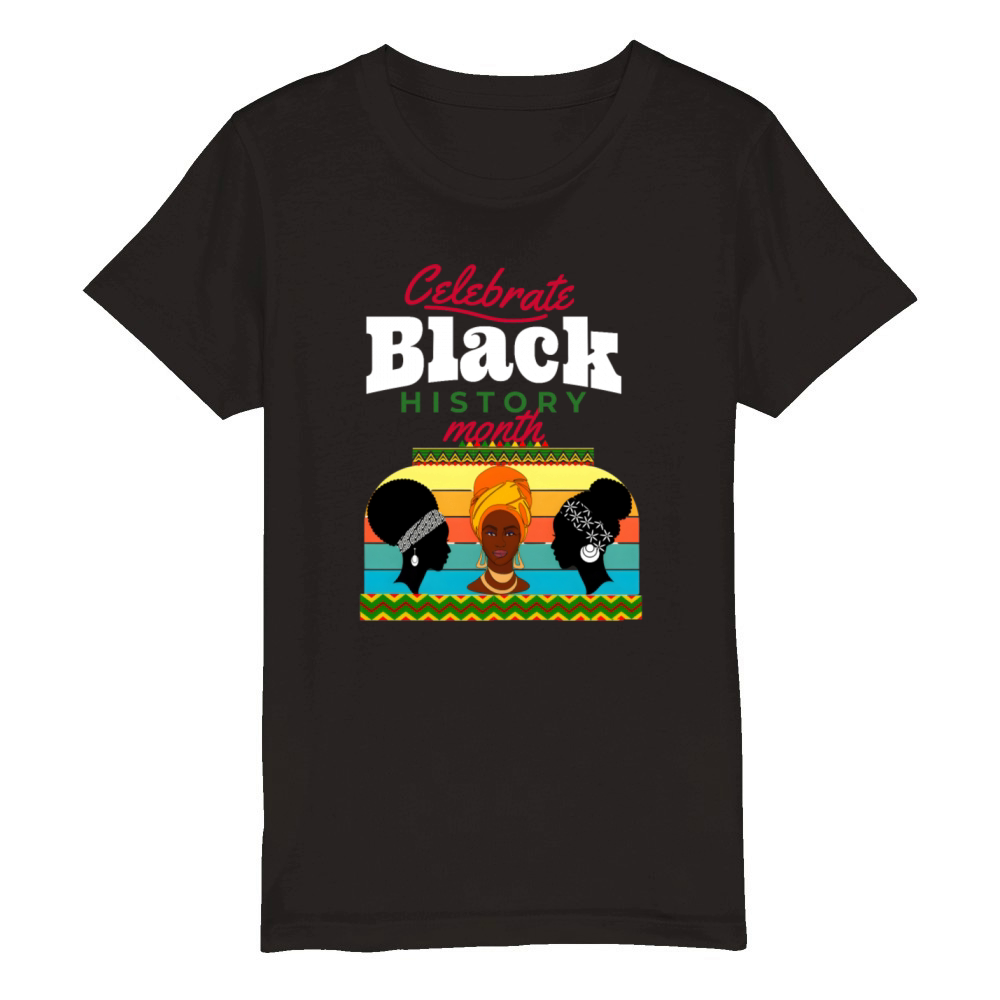 Unity in Diversity Commemorative Black History Organic Kids Crewneck T-shirt