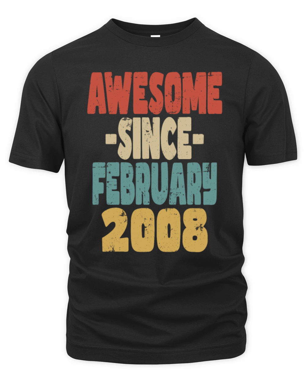 Awesome February 2008 Organic Unisex T-shirt