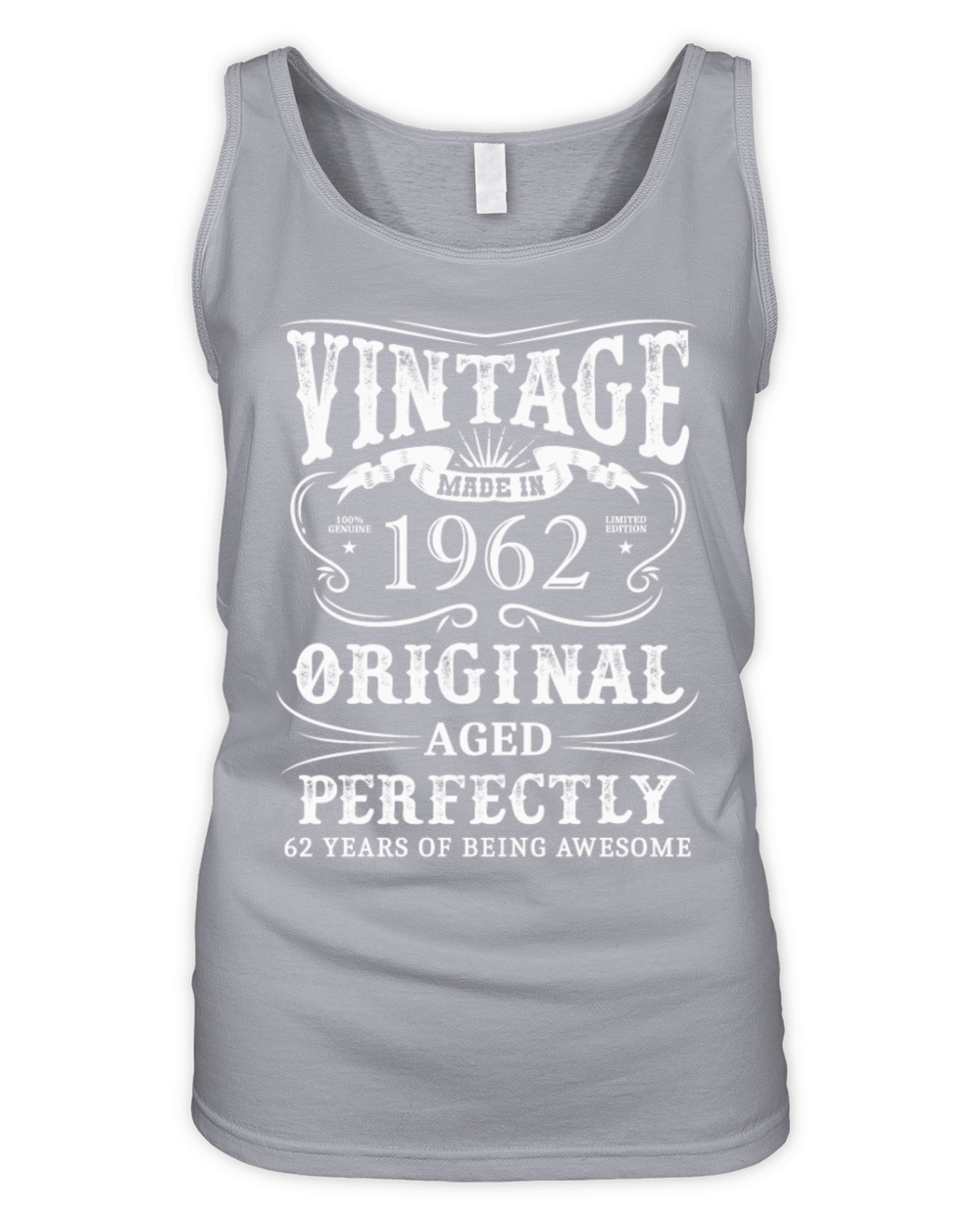 Vintage Made In 1962 62 Years Of Being Awesome Organic Women's Tank Top