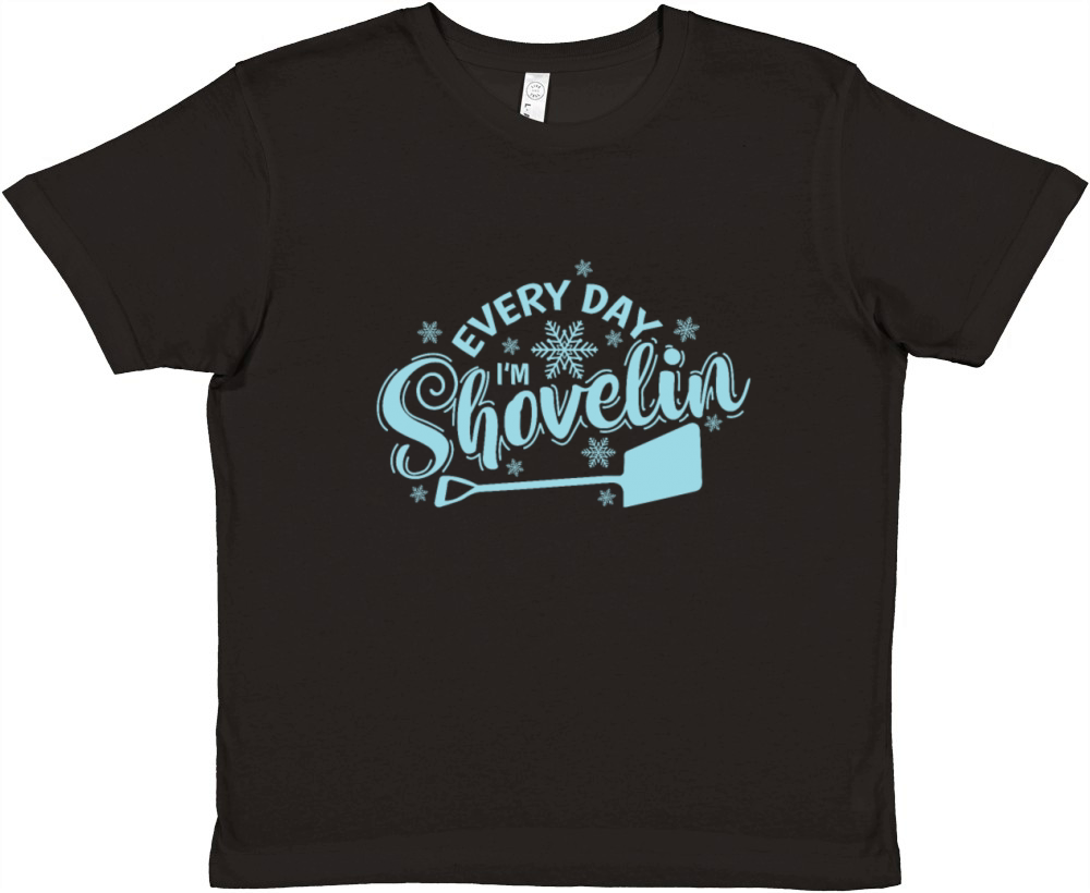 Every Day Im Shovelin Snow Winter Premium Kids Crewneck T-shirt