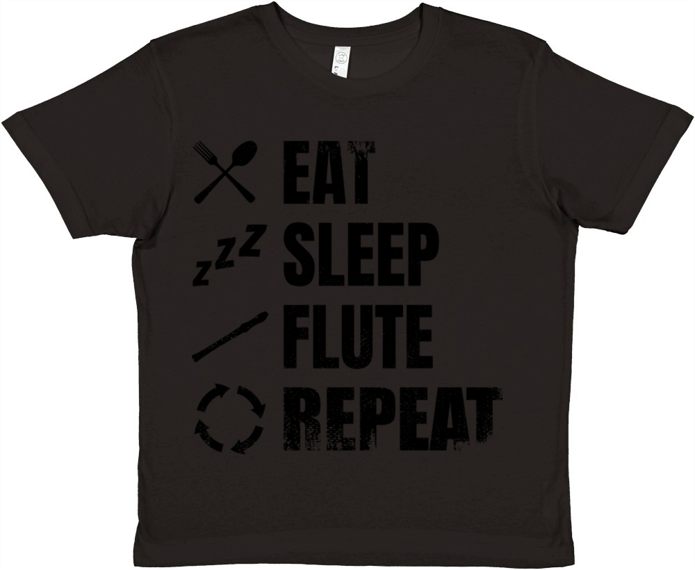 Flute Saying Premium Kids Crewneck T-shirt