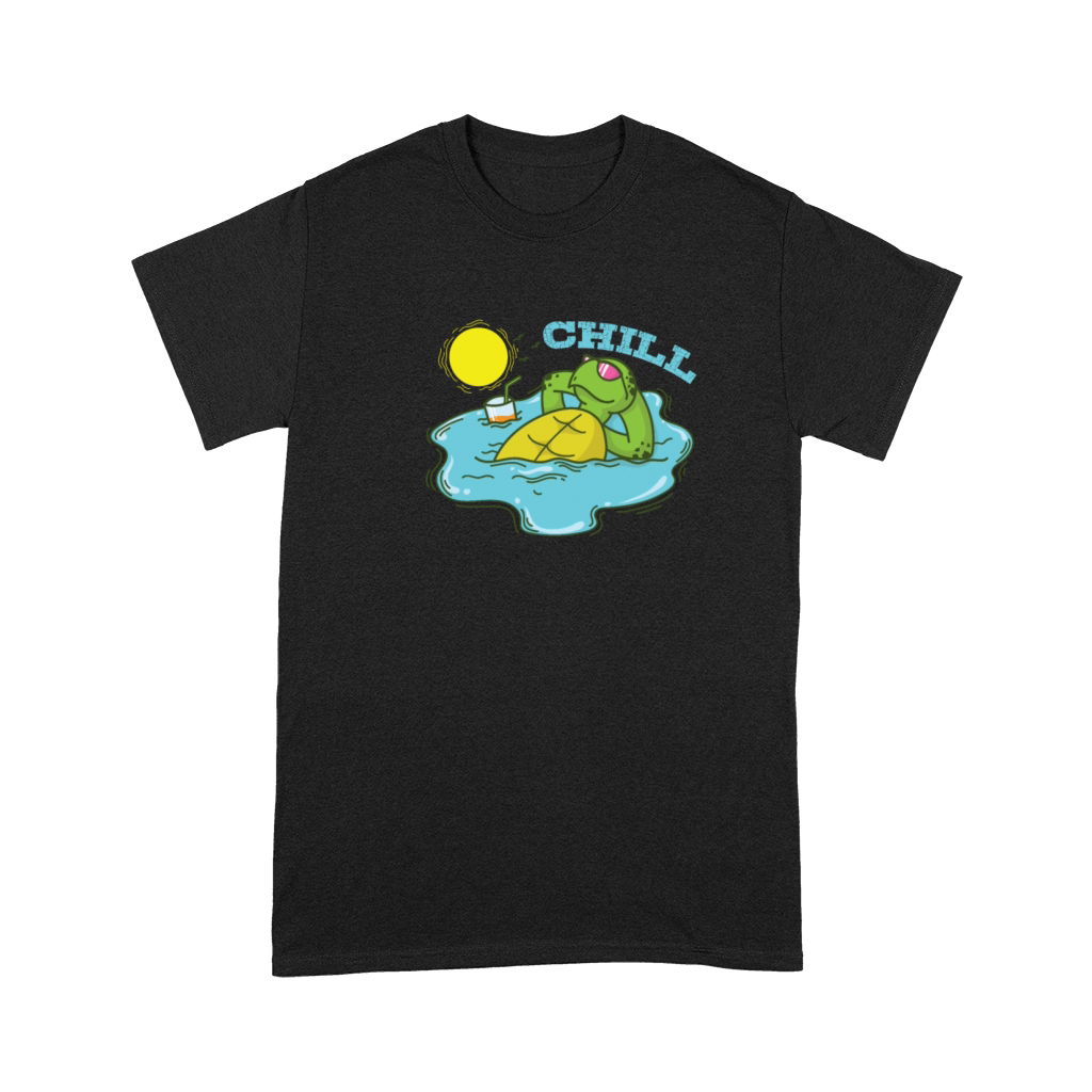 Turtle chilling in Pool Reptile Water Premium T-shirt