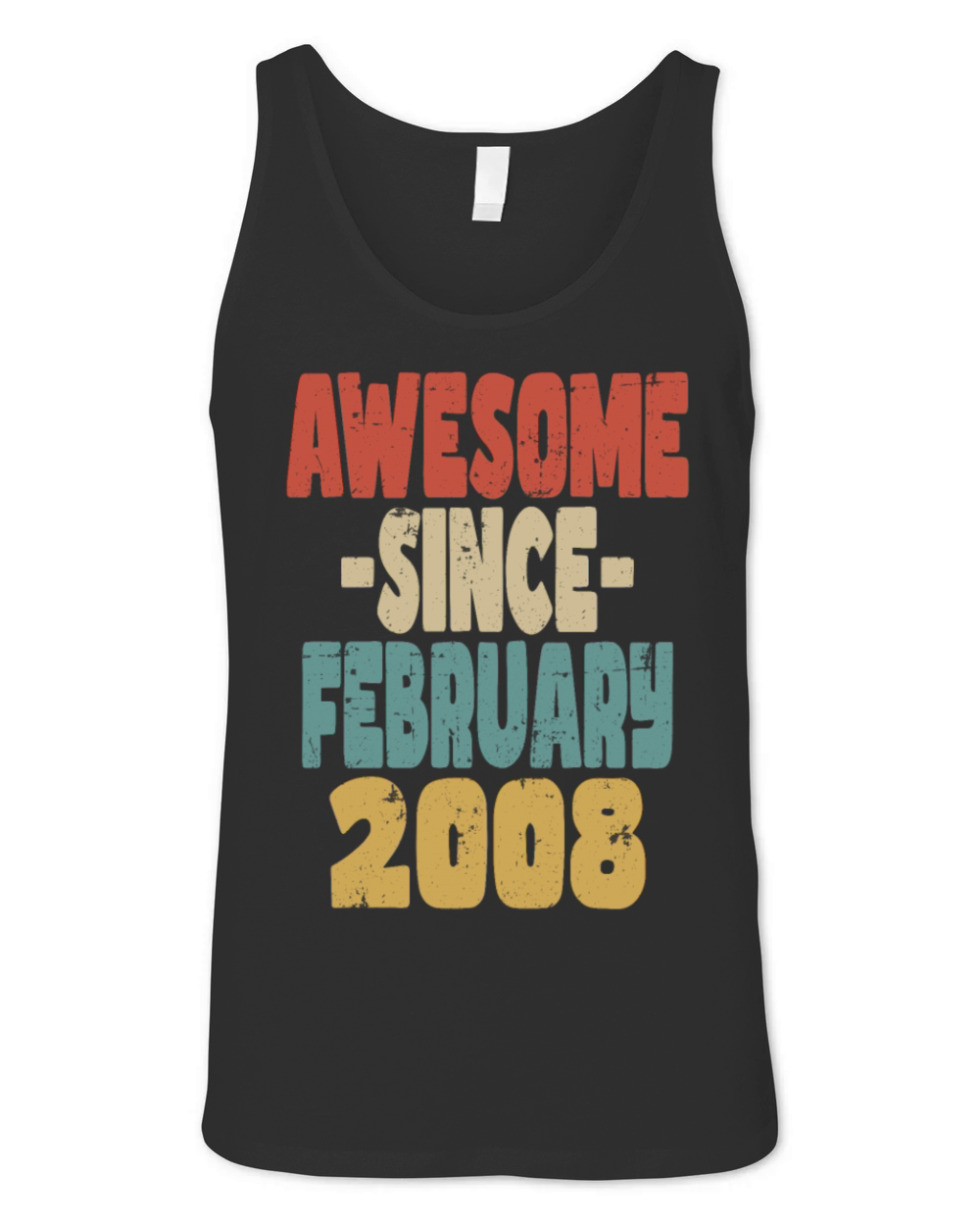 Awesome February 2008 Unisex Jersey Tank