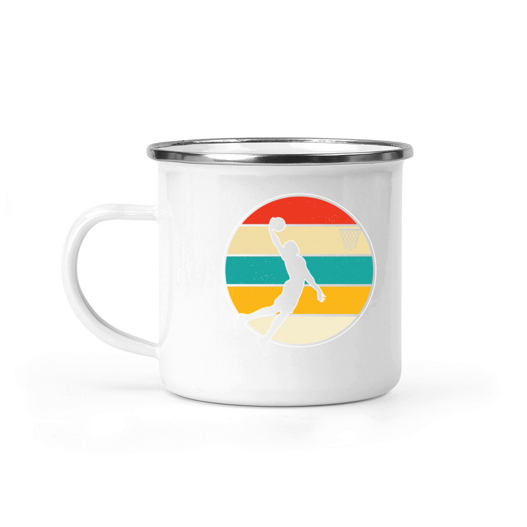 Retro Vintage Basketball Shirt Camping Mug
