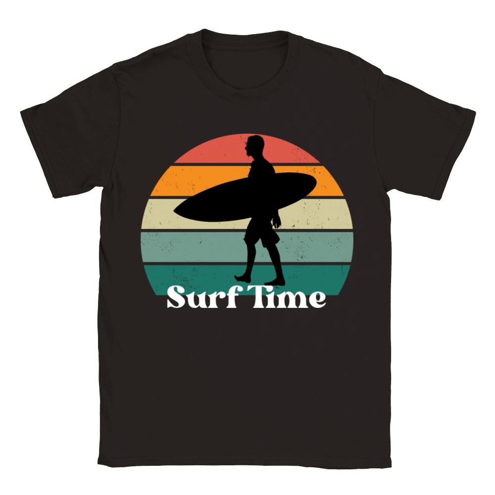 Surf Time Classic Kids Crewneck T-shirt